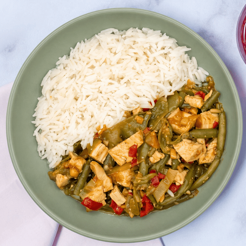 Poulet et légumes sauce soja caramélisée, plat Cheef