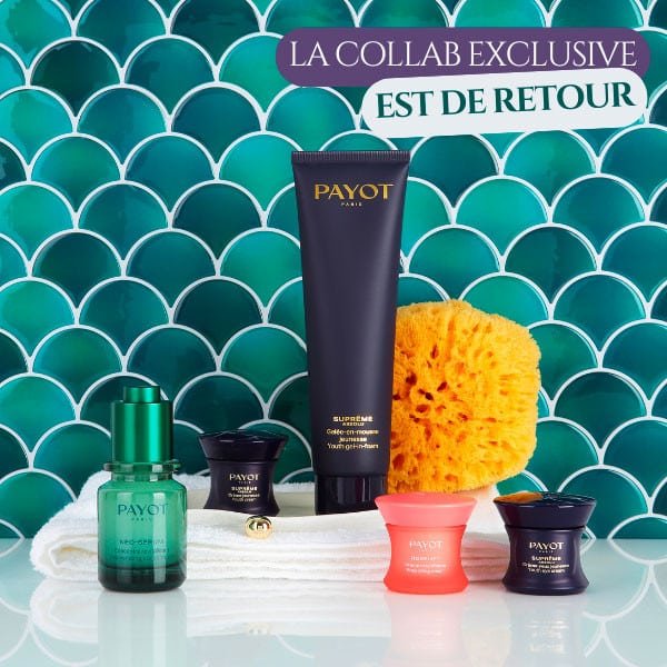 Soins Payot de la box collab Marie Claire My Beauty Factory