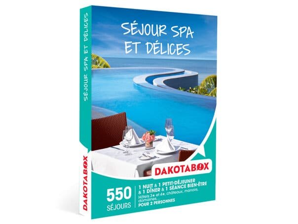 Séjour spa et délices, coffret Dakotabox
