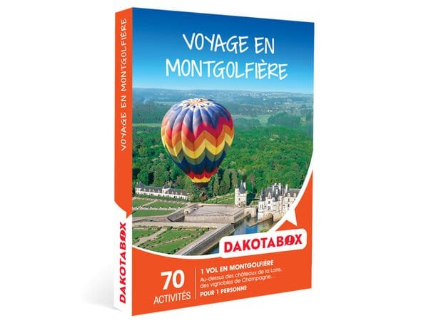 Voyage en montgolfière, coffret Dakotabox