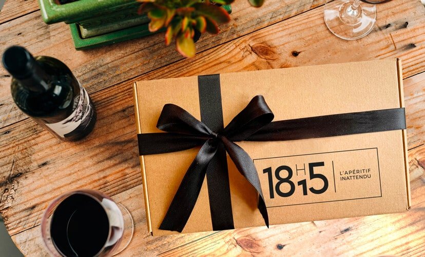 Box apéro 18h15 ouverte avec ses produits artisanaux