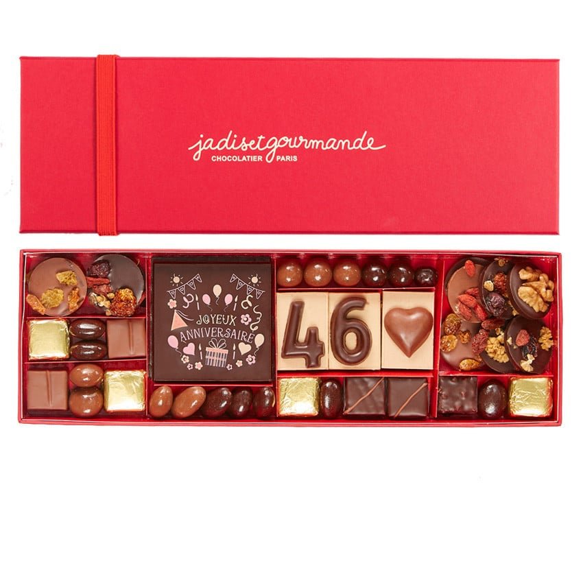 Boîte chocolat Anniversaire taille 3, Jadis et Gourmande