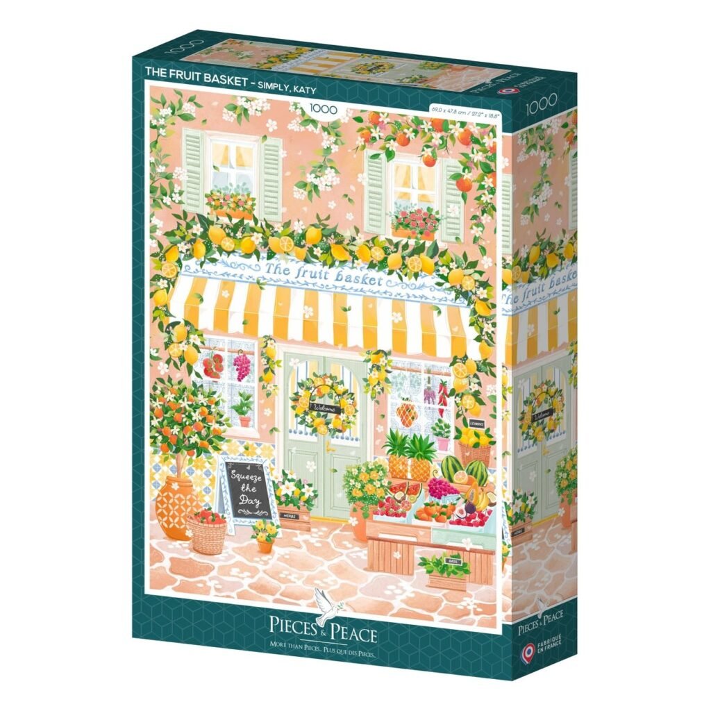 Puzzle 1000 pièces Le Panier à Fruits, Pieces & Peace