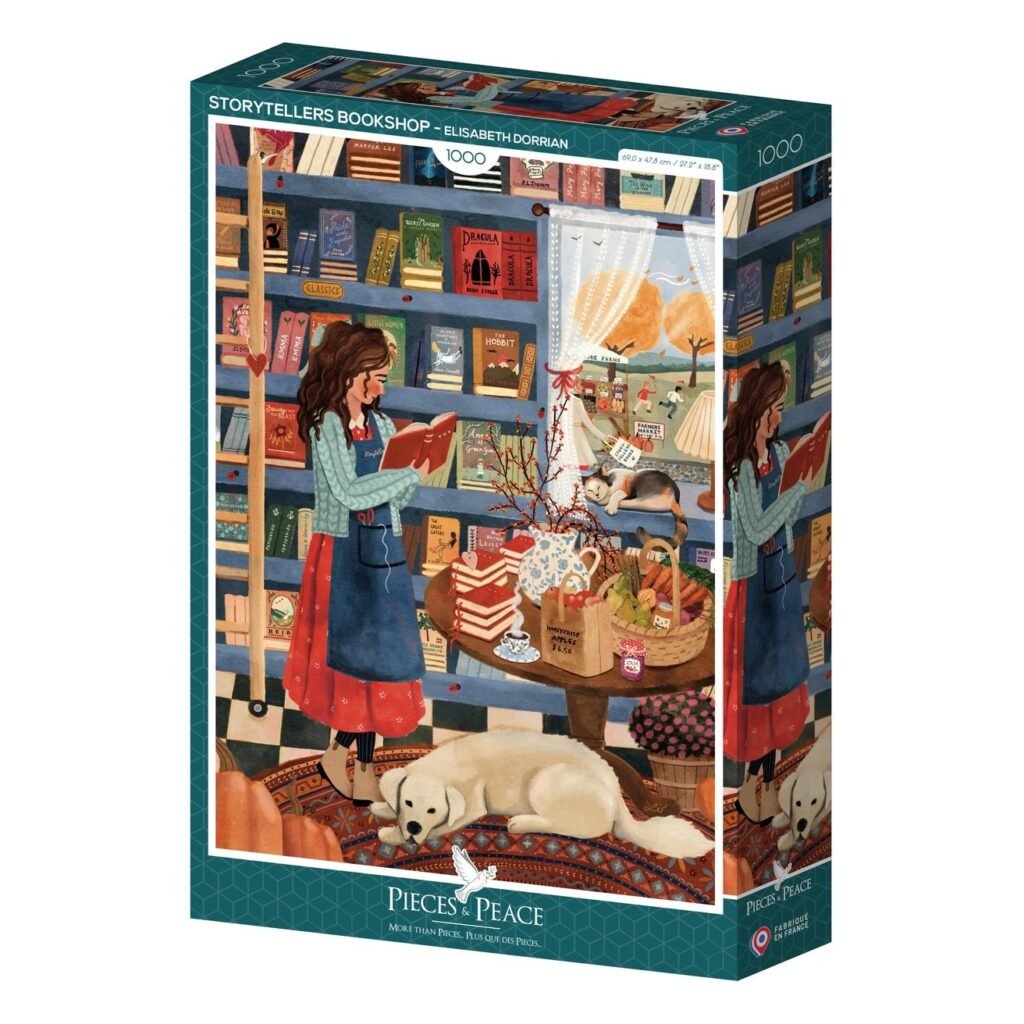 Avis La Puzzlerie : Puzzle 1000 pièces Librairie Storytellers, Pieces & Peace