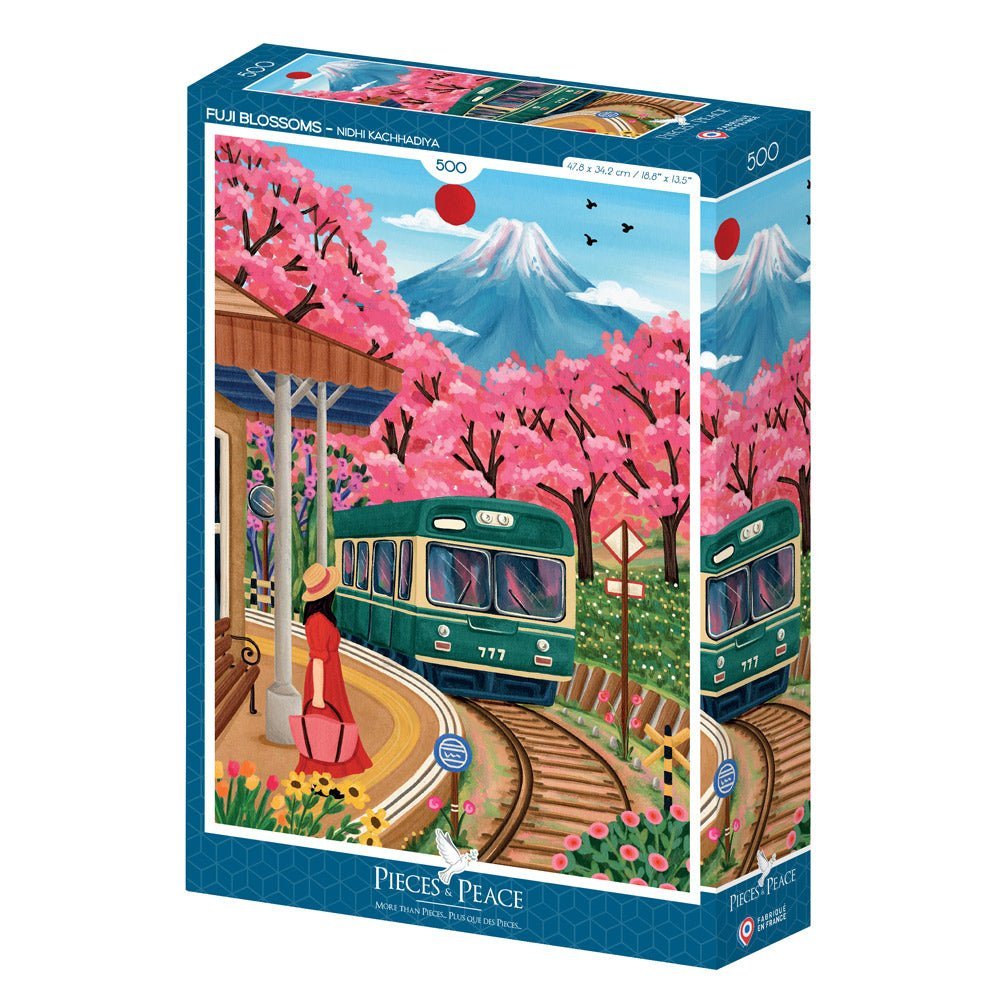 Puzzle 500 pièces Fuji Blossoms, Pieces & Peace
