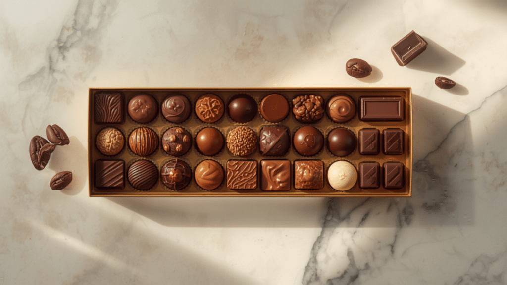 Coffret de chocolats artisanaux à offrir