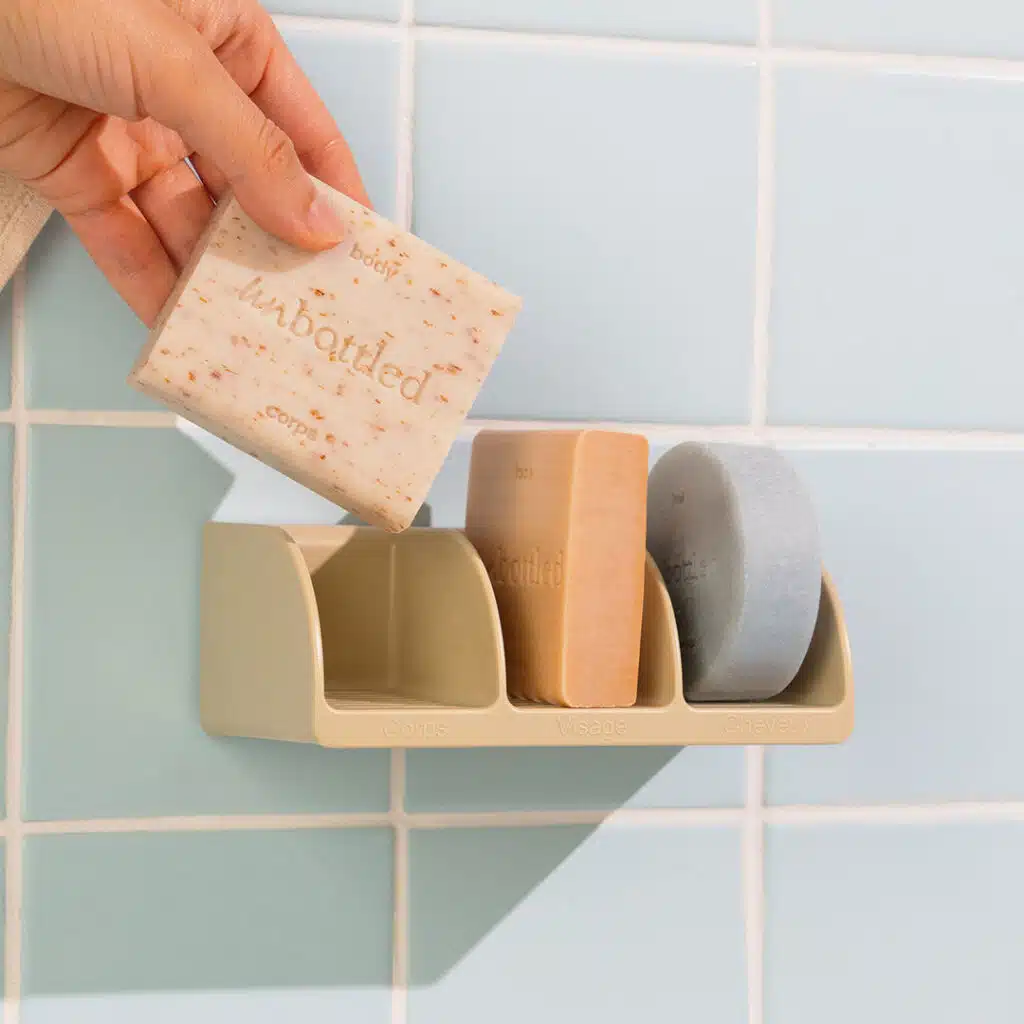 Trio Best-Sellers Unbottled présenté avec son porte-savon