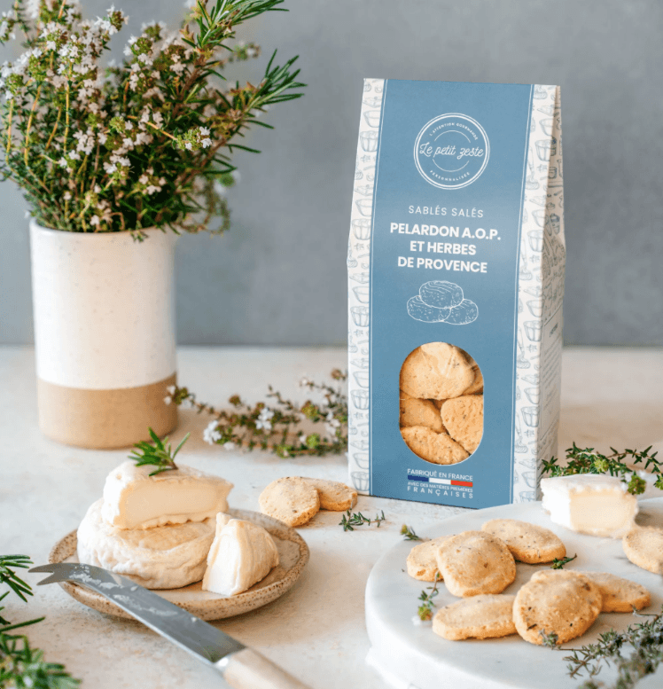 Sablés salés au pélardon AOP Le Petit Zeste d’une box apéro 18h15