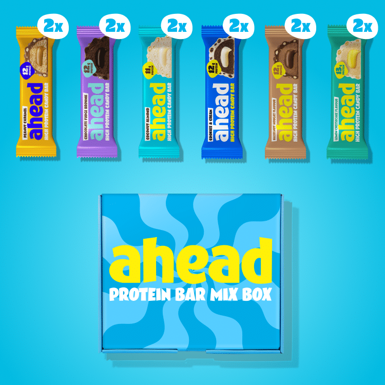 Coffret découverte de six barres protéinées ahead