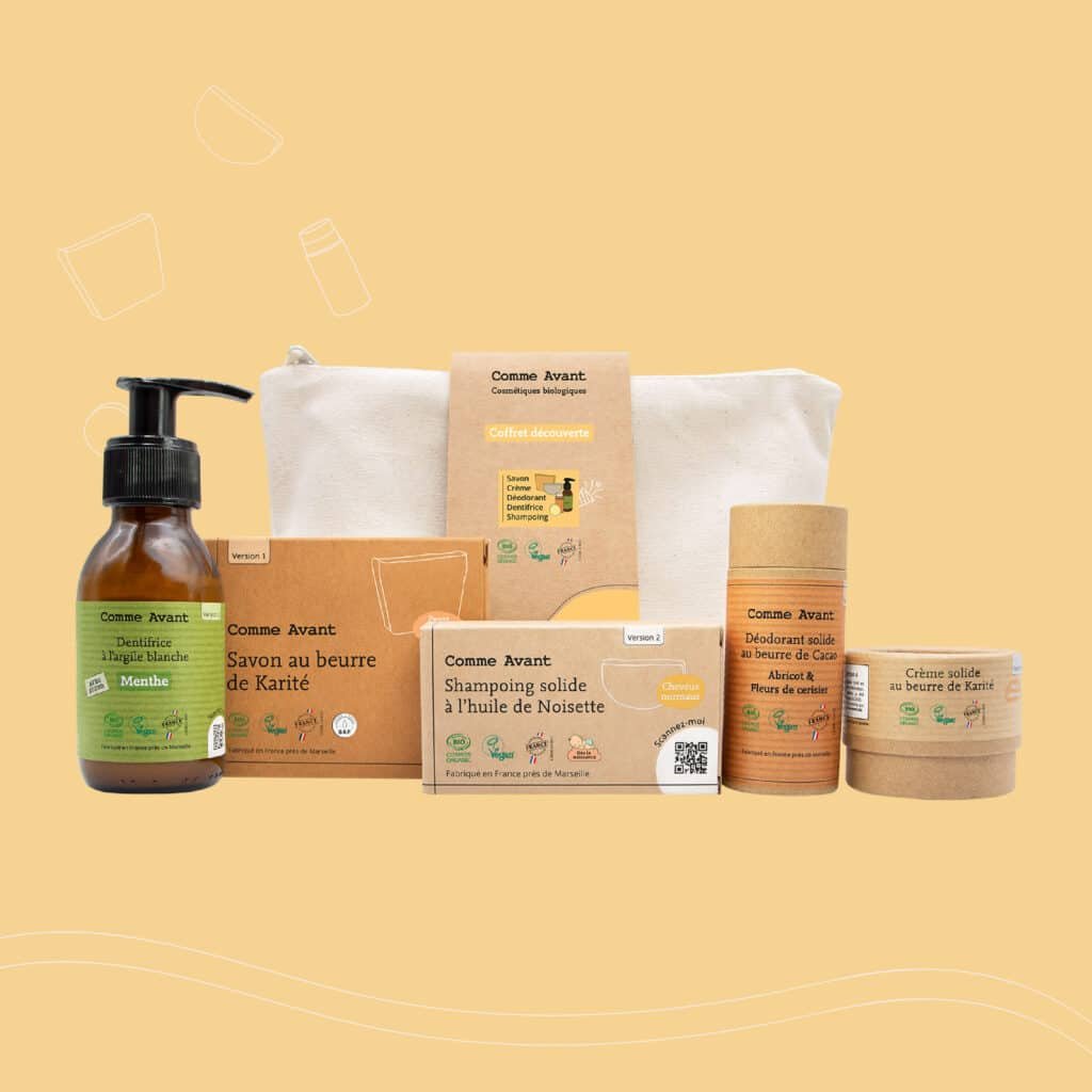 Coffret découverte Comme Avant et ses cinq produits solides