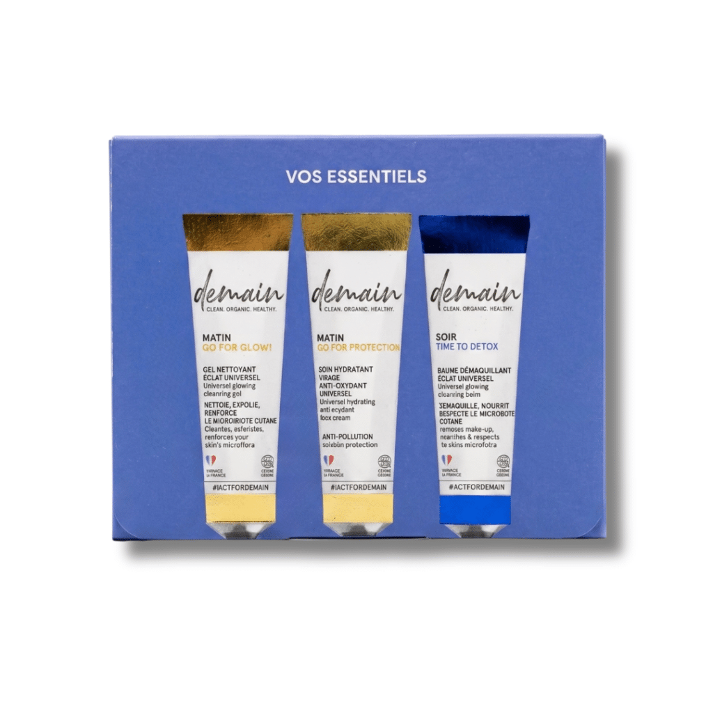 Coffret Demain Beauty des 3 indispensables en format voyage