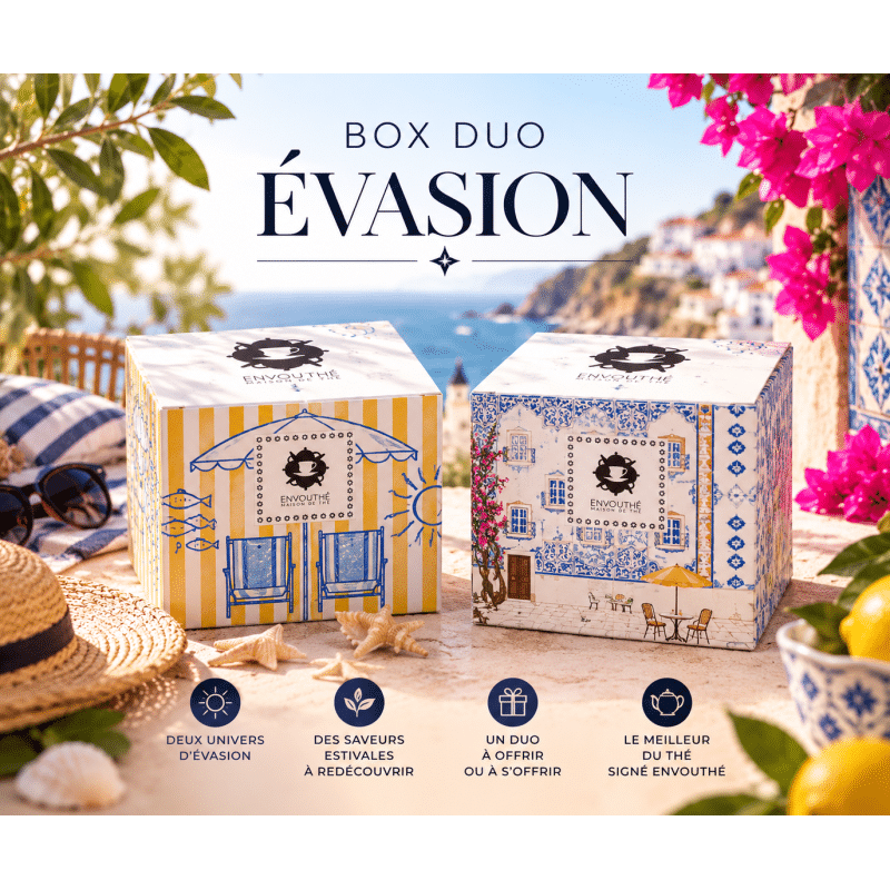 Box Duo Évasion Envouthé avec ses deux coffrets de thés