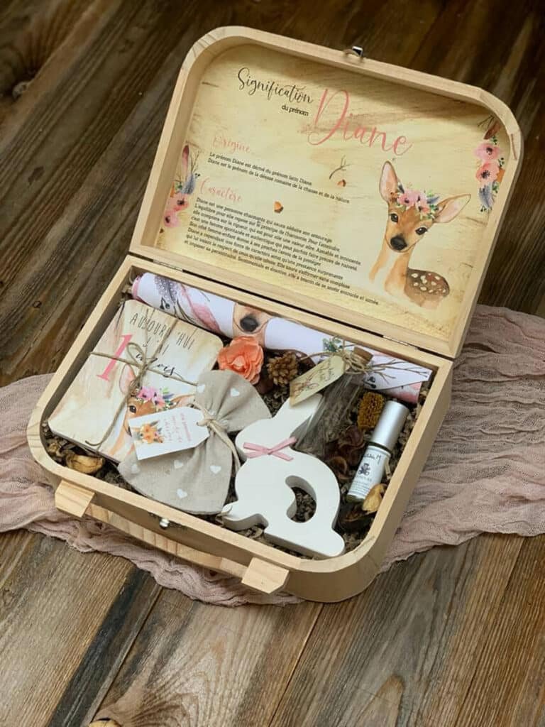 Box naissance faon personnalisée