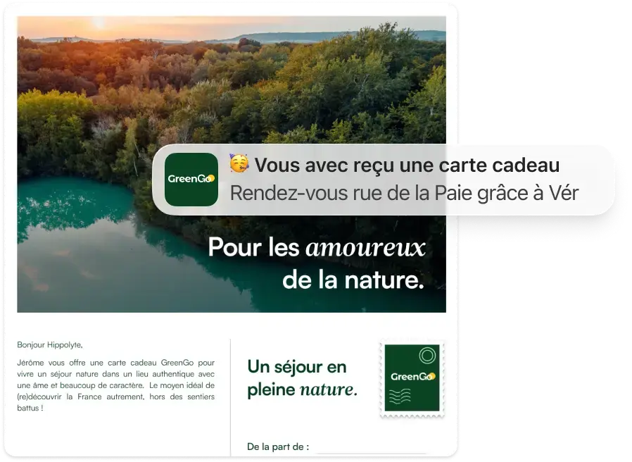 E-carte cadeau GreenGo