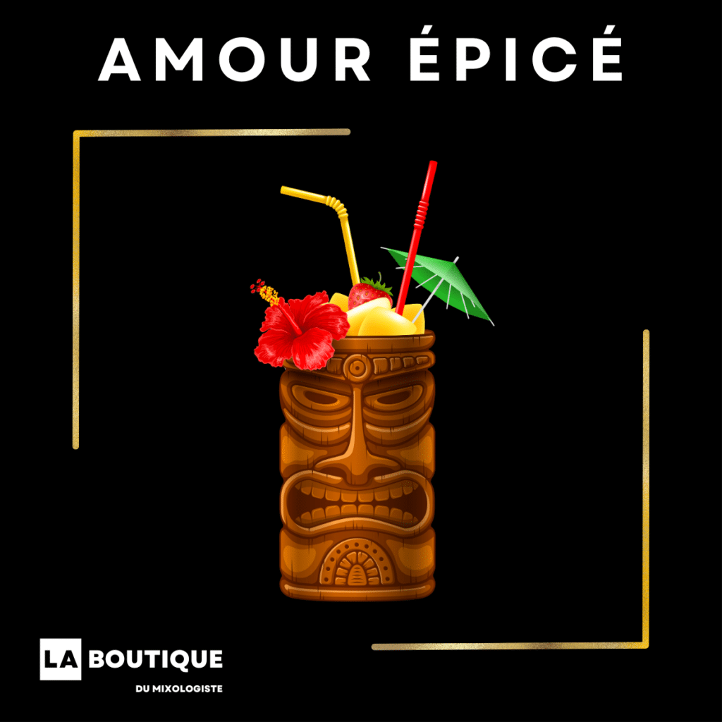 Cocktail L’Amour Épicé au rhum épicé