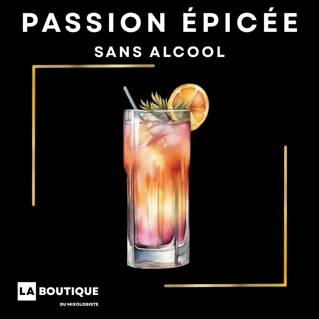 Cocktail sans alcool Passion Épicée
