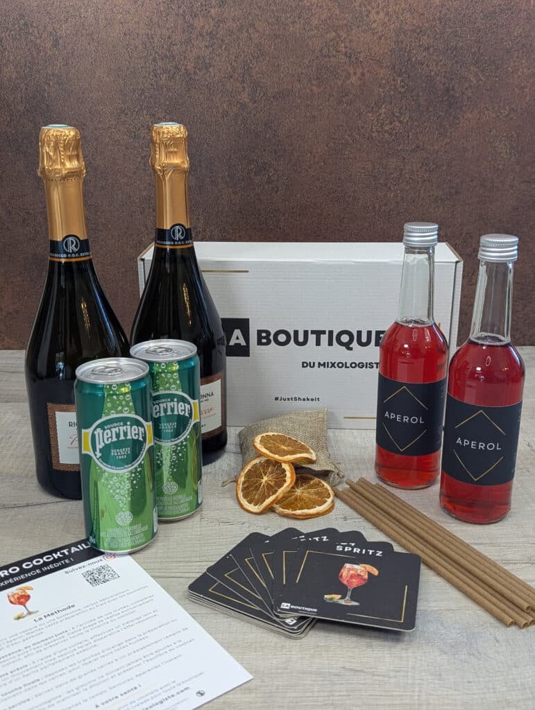 Contenu de la Box Apéro Cocktails Le Spritz