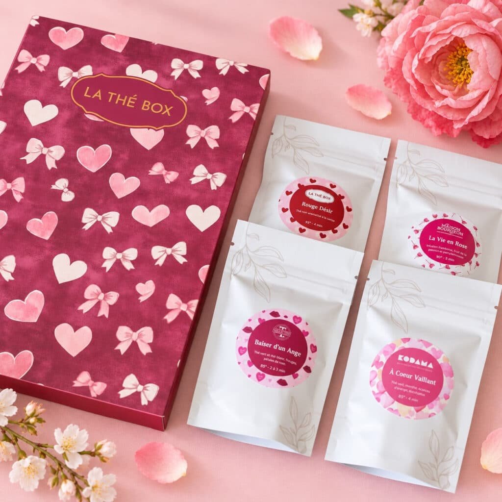 Box Essentielle Amour Infusion de La Thé Box et ses sachets