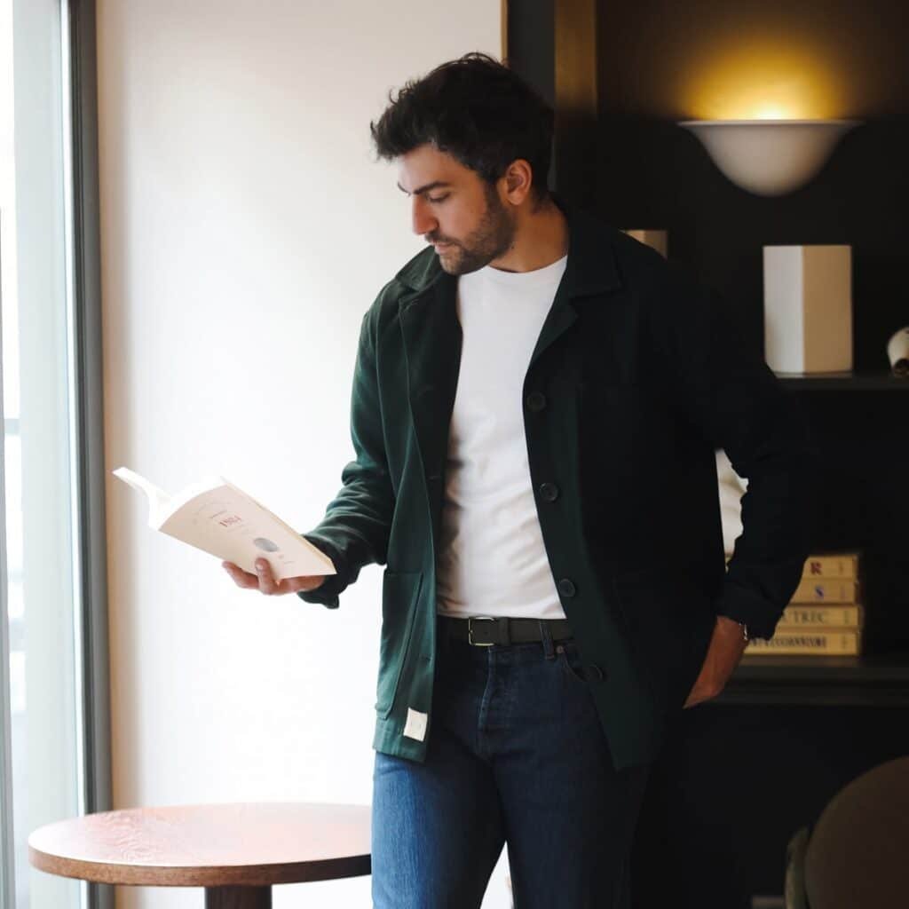 Ceinture homme en cuir suédé personnalisable Épilogue