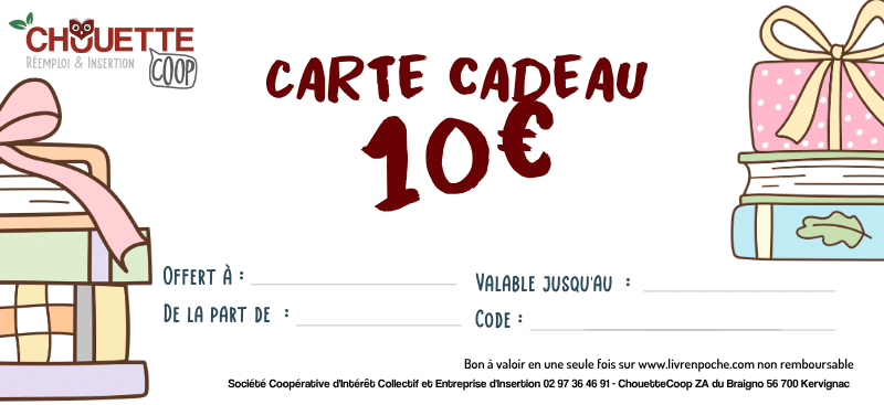 Carte cadeau Livre en Poche ChouetteCoop