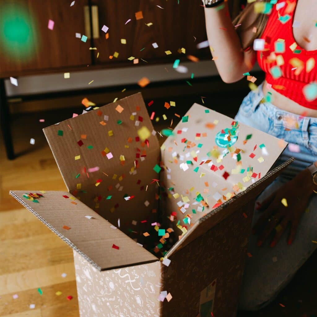 BAM Box et ses confettis