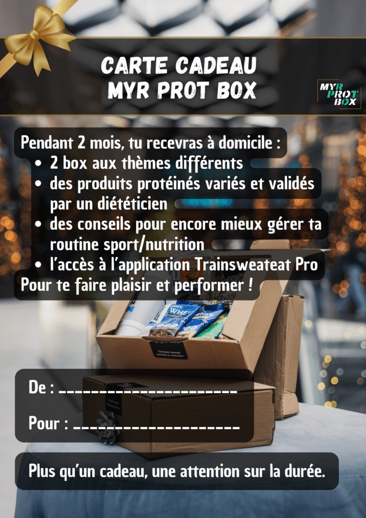 Carte cadeau MYR PROT BOX