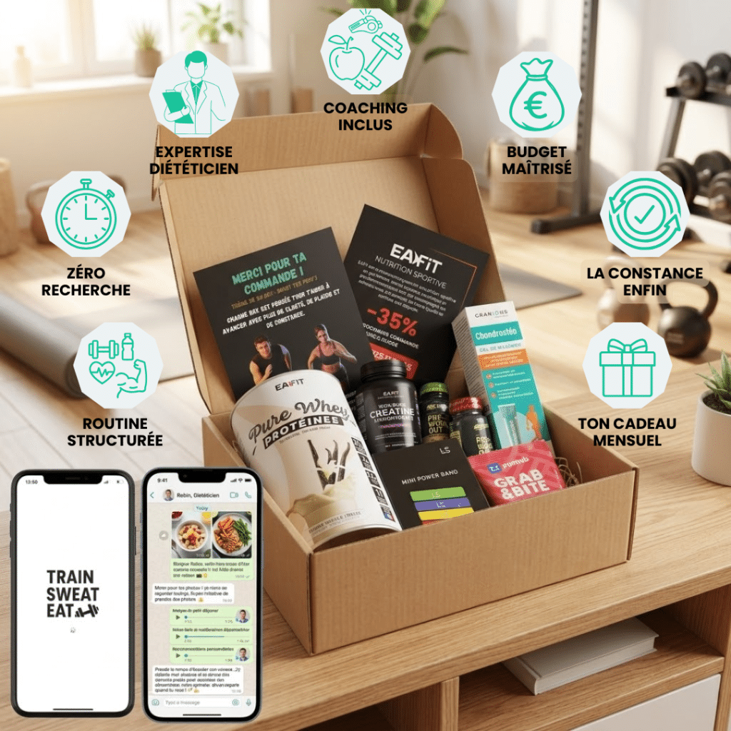 Box nutrition sportive ouverte