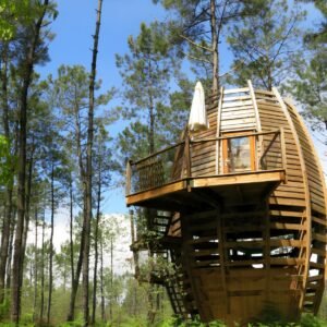 Cabane perchée en forme d’œuf, coffret Cabanes Perchées