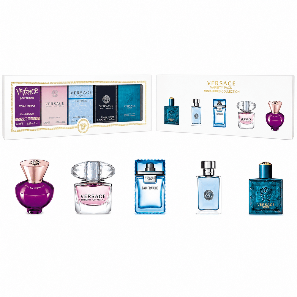 Coffret de miniatures Versace chez Olara