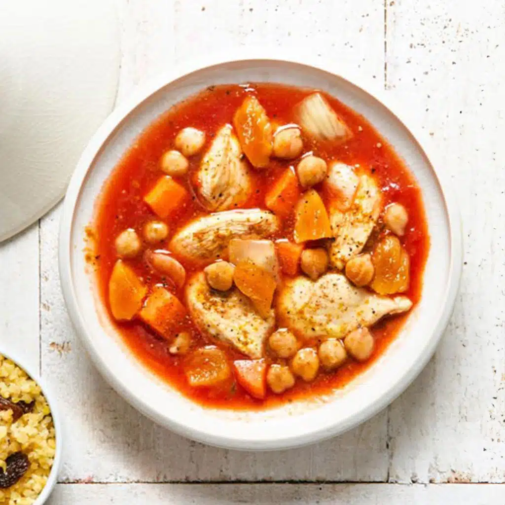 Tajine de poulet à l’abricot et son boulgour, Régime Box