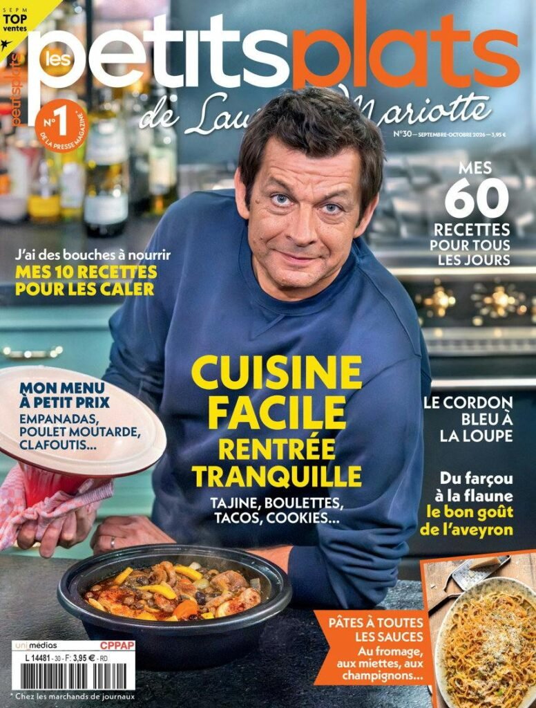 Couverture du magazine Les Petits Plats de Laurent Mariotte
