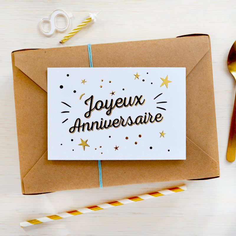 Box surprise Anniversaire doré
