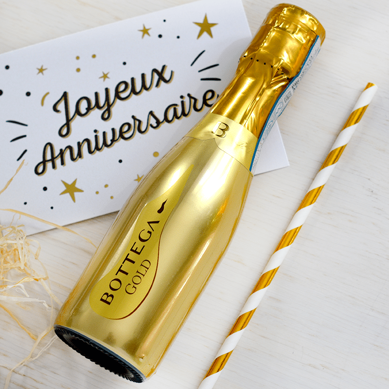 Prosecco de la box surprise anniversaire
