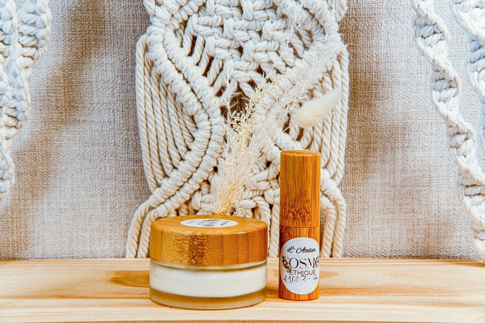 Atelier crème visage et stick à lèvres