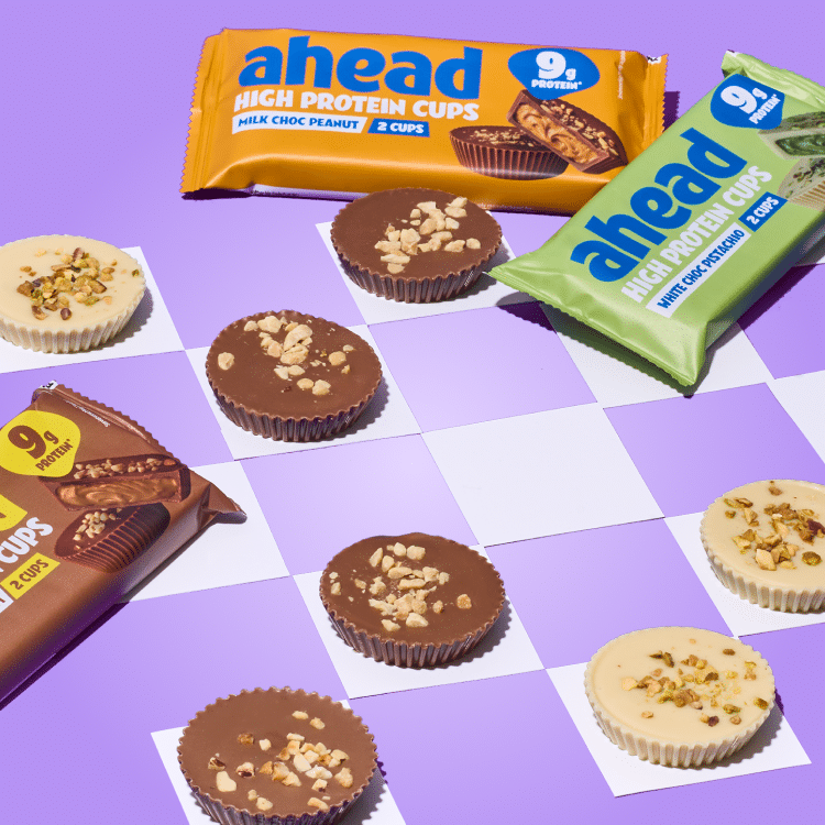 Sachets et cups au beurre de cacahuète ahead en situation