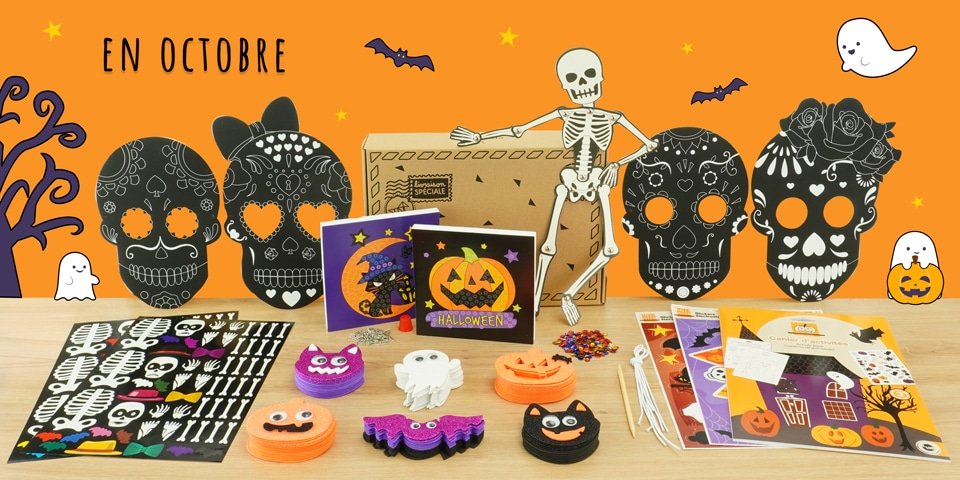 Contenu de la box Créabul d’octobre 2026 sur le thème d’Halloween