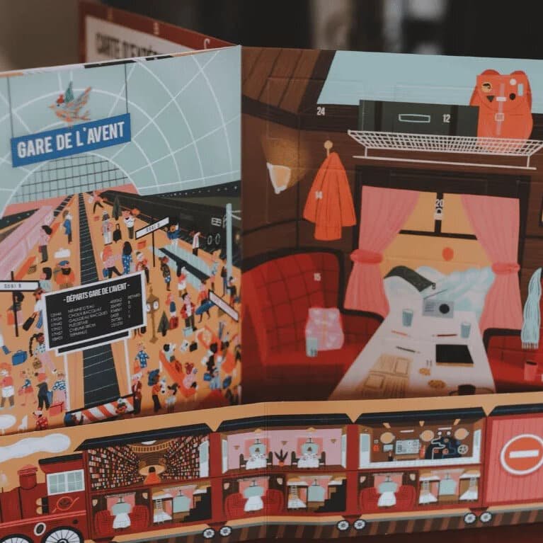 Décor du Calendrier de l’Avent’Ure Train, En Cavale