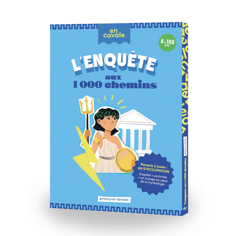 Livre-jeu L’Enquête aux 1000 chemins En Cavale, sur la mythologie grecque