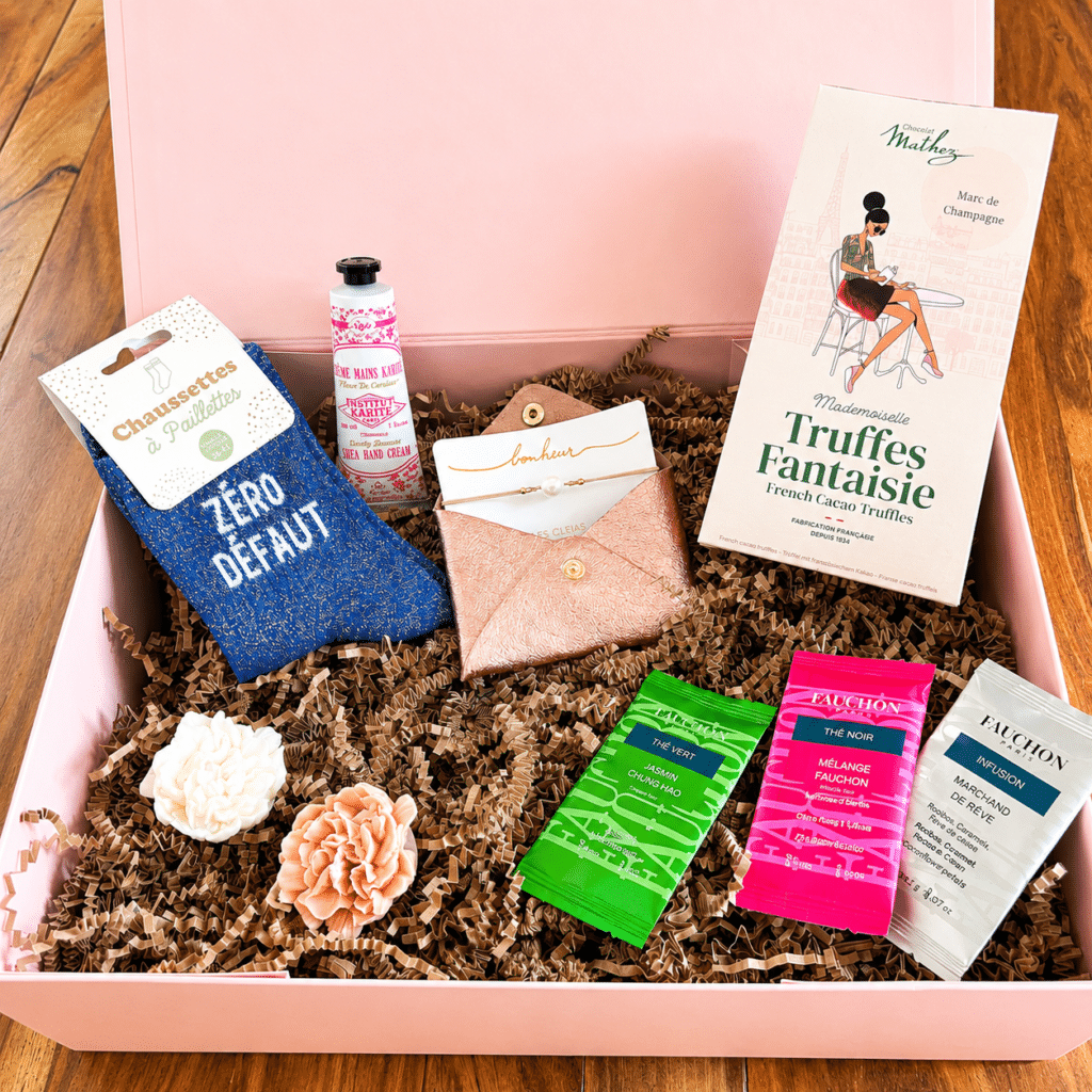 Box Femme KLycia : bougies, thés, truffes et bracelet