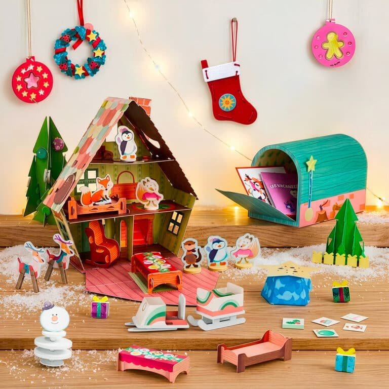 Boîte aux Lettres de l’Avent 3-7 ans Pandacraft, le merveilleux chalet de Noël