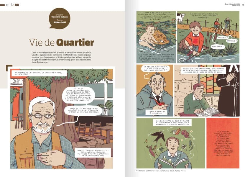 La BD de 6 pages de la Revue Salamandre