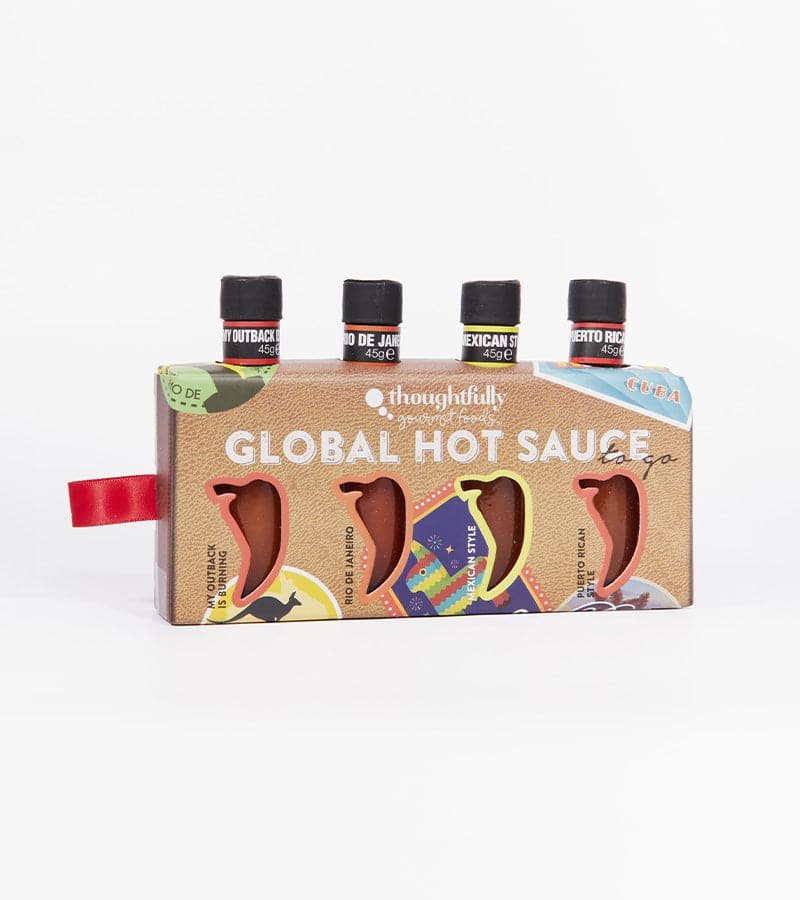 Coffret tour du monde en 4 sauces piquantes